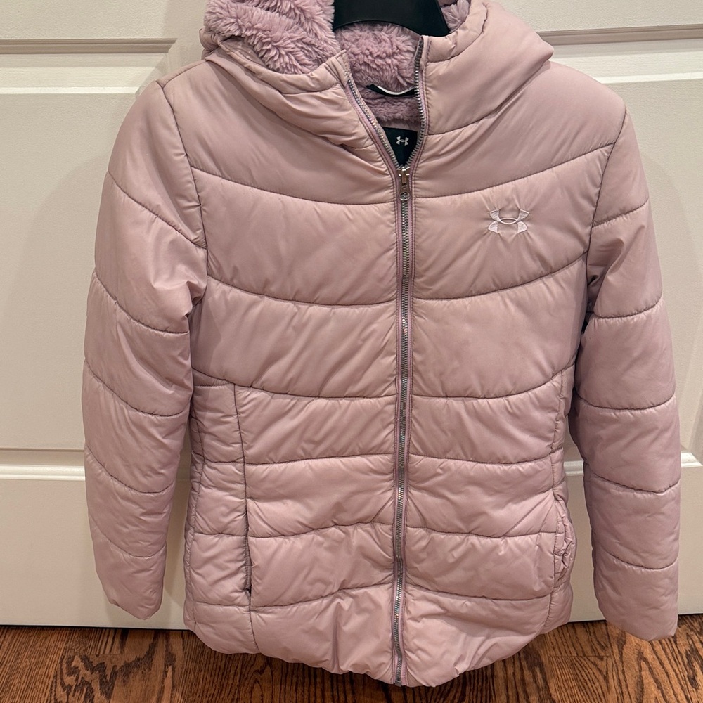 Under Armour Light Pink Kids Puffer Jacket